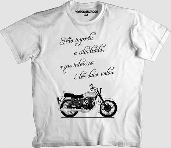 Camiseta Moto Frase Duas Rodas Motociclista Motoqueiro Blusa | MercadoLivre