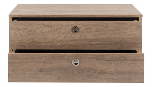 Modulo Burdeos Cajones 80 Cm Color Avellana