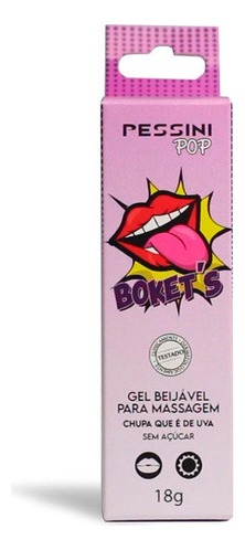 Bokets Gel Besable de Uva Para Preliminares 18g Pessini
