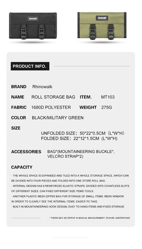 Imagen 6 de 10 de Bolsa Para Herramienta Motocicleta Universal Enduro Moto
