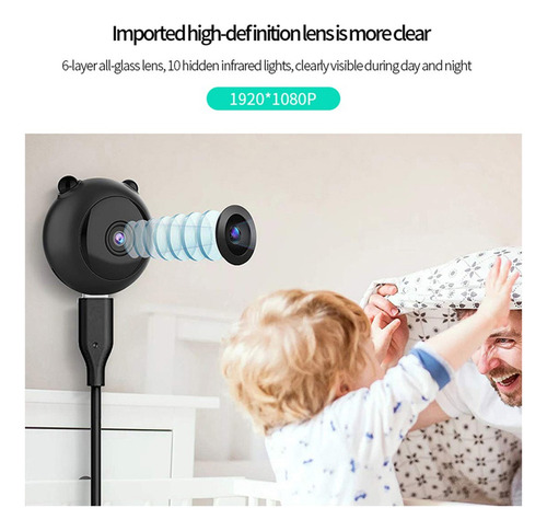 Nuevo Cámara De Seguridad F W77 Mini 1080p Hd Cam Wifi
