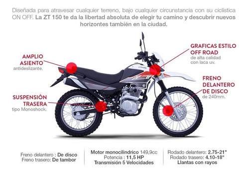 Imagen 7 de 22 de Zanella Zt 150 Nueva Ituzaingó