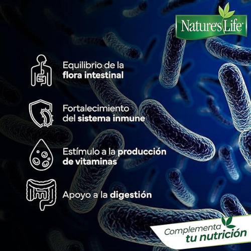 Natures Life Prebióticos Y Probióticos Con 30 Cápsulas Sin Sabor