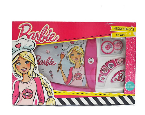 Barbie Microondas Glam + Sonido + Accesorios.