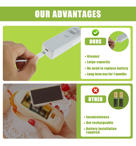 Recargable Mini Sellador Al Vacío De Bocadillos Portátil