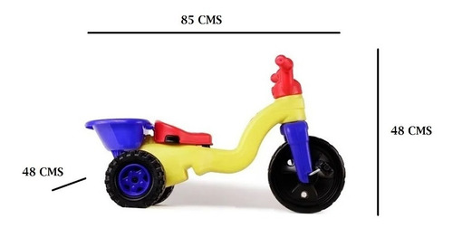 Imagen 2 de 4 de Triciclo Con Volco Y Sonidos Niños Y Niñas Boy Toys