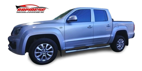 Vw Amarok Baguetas De Puertas Plateadas Molduras Adhesivas 