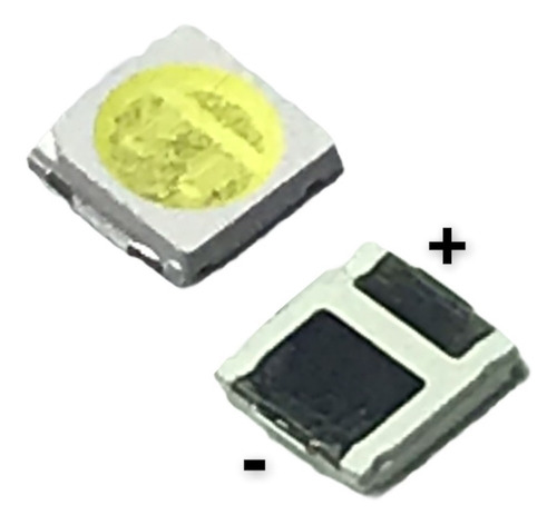 Imagen 2 de 3 de 50 Unidades Led Smd 3030 6v 1,8w Anodo Fino Philips
