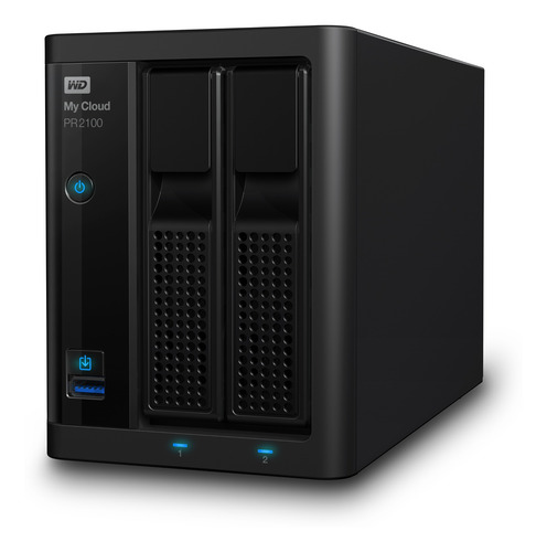 externo Western Digital My Cloud Pro Series PR2100 WDBBCL0160JBK 16TB negro