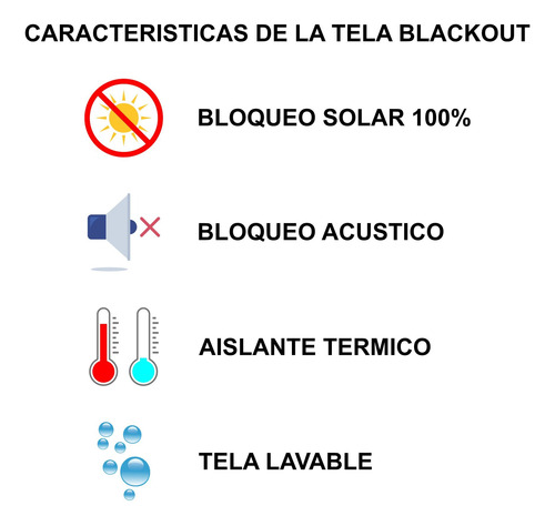 Imagen 5 de 10 de Cortina Roller Blackout 110x220cm Standard Roller Rollerpro