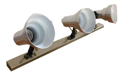 Lampara Aplique Pared Reflector 3 Luz Satinado Campana Ap-28