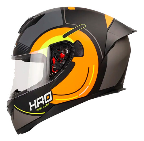 Casco Integral Hro 511 Nate Mate Visor Transparente