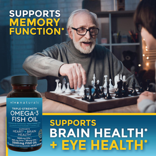 Suplemento De Óleo De Peixe Ômega-3 Ultra Forte Viva Natural