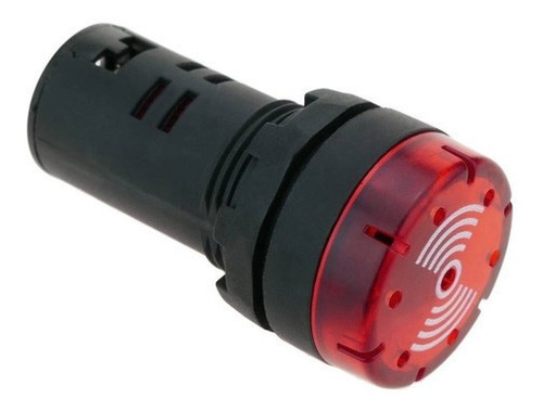 Buzzer Luminoso Alarma 110v 220v 12v Ac Rojo Industrial
