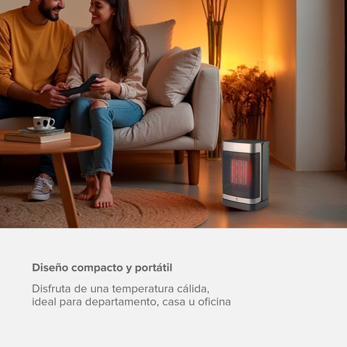 Calefactor Eléctrico De Aire Portátil Con Control Remoto