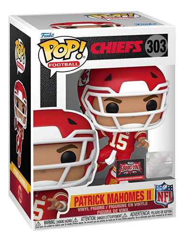 Funko Pop Patrick Mahomes II #303 Target com o NFL Kansas Chiefs