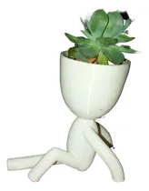 Comprar Maceta Hombrecito (robert Plant) Sin Planta 10 Cm De Largo