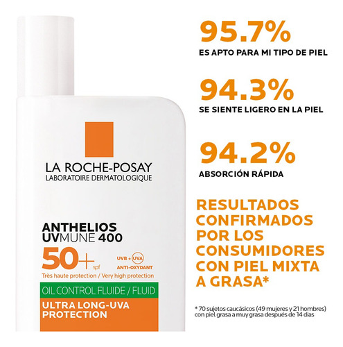 Protector Solar La Roche-posay Anthelios Uv Mune 400 Oil 50