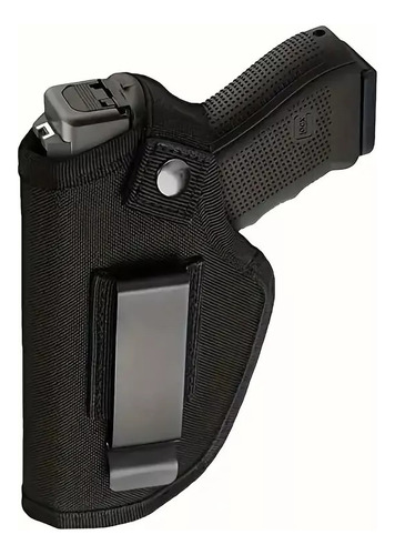 Funda De Pistola Universal Oculta De Tela Ambidiestra Zurdo/diestro Negro