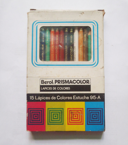 Caja De Carton Clasica Prismacolor De 15 Lapices De Colores