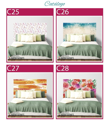 Imagen 8 de 10 de Vinilos Decorativos Pared Respaldo Cabecera Cama