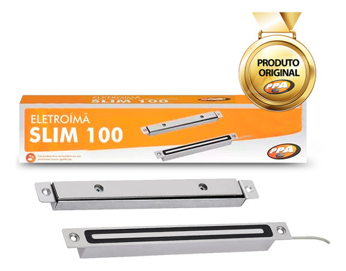 Fechadura Magnética Eletroimã Ppa Slim 100 Deslizante Ppa