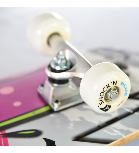 Skate Patineta Completa Tabla Maple Concava Truck Aluminio