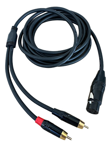 Cable De Audio Rca Macho A Hembra Xlr Canon 3 Metros