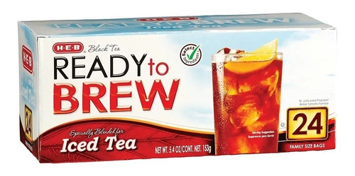 Té Negro Ready To Brew Iced Tea 24 Bolsas Family Size