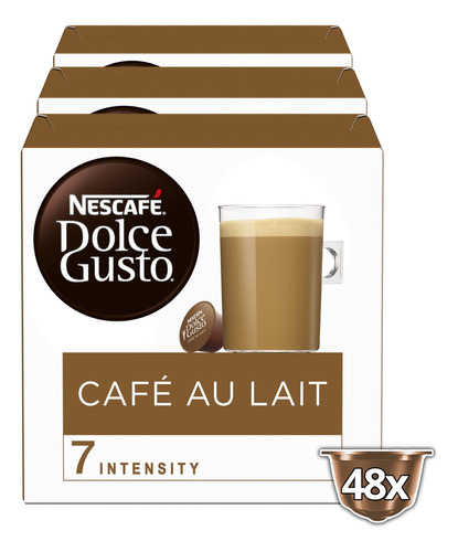 &iquest;nescafe Dolce Gusto Caf? Au Lait, Paquete De 3, 48&.