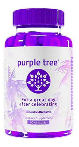 Vitaminas Post Celebración Purple Tree | Soporte Hepático, Reposición Corporal, Hidratación Rápida (60 Pastillas)
