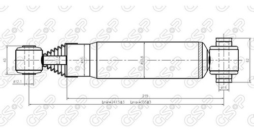 Amortiguador Trasero Breme Peugeot 206 98-05