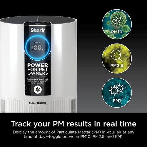 Purificador De Aire Shark Hp102pet Clean Sense Para 46 M² Co