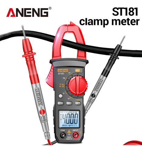 Pinza Amperimétrica Digital Aneng St181 Data Show