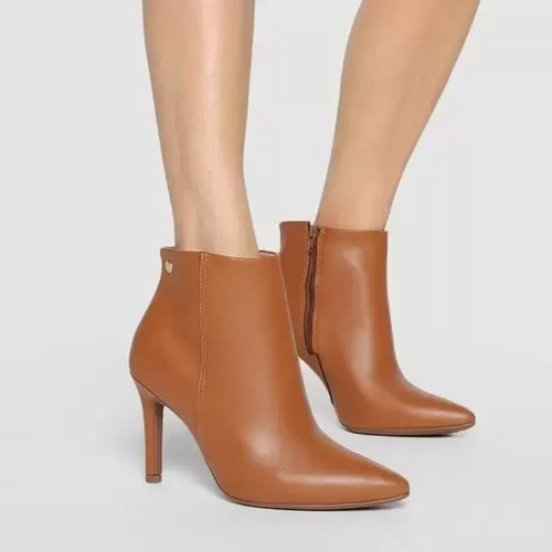 Imagen 4 de 8 de Botas Vizzano Botineta Mujer Taco Aguja 9.5cm Vestir Confort