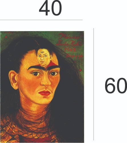Cuadro Frida Kahlo Óleo Sobre Tela 