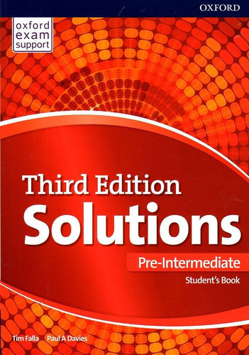 Solutions Pre Intermediate / Students Book / Third Edition 