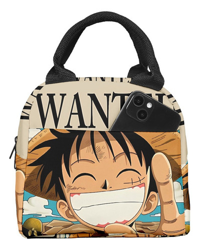 Lancheira One Piece Anime Kids Lancheiras Com Recipientes