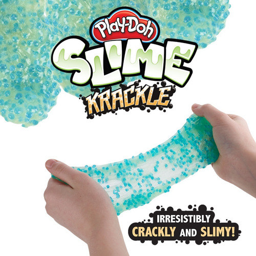 Play Doh Slime Krackle Con Textura - Verde Y Azul