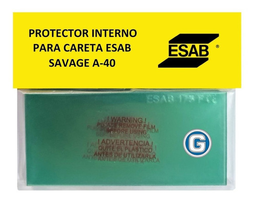 Protector Interno Careta Fotosensible Esab Savage A40 X10 Un Color Transparente