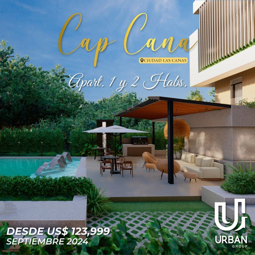 Imagen 3 de 3 de Apartamentos En Cap Cana Ciudad Las Canas Desde Us$123,999