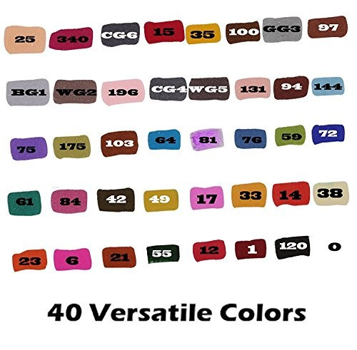 Imagen 3 de 6 de Artify Artista Alcohol Marcador Arte Basado Set / 40 Colore