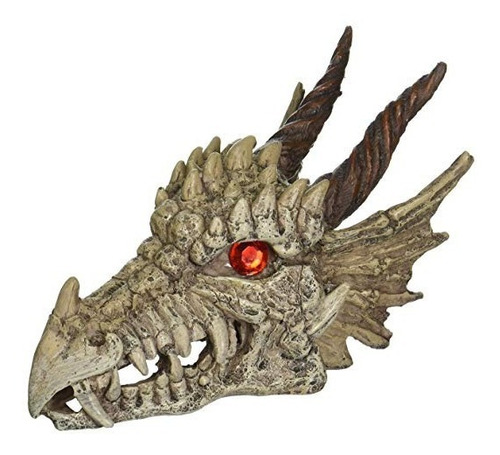 Penn Plax Rr1207 Dragón Ornamento Gazer Cráneo