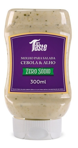 Molho Para Salada - Cebola E Alho - 300ml - Mrs Taste