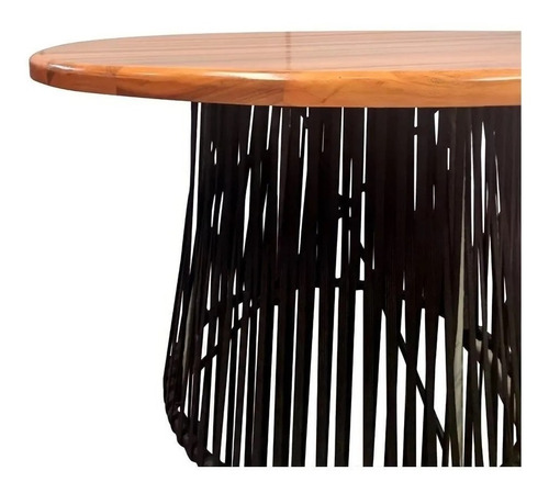Imagem 4 de 10 de Conjunto De Mesa Com 6 Cadeiras E Tampo Em Madeira Eucalipto