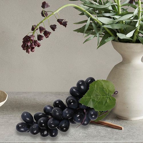 Figura Artificial, Modelo De Fruta, Accesorio 36 Uvas Negras