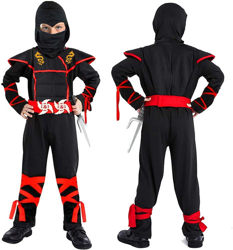 Disfraz De Ninja Para Niños De Satkull, Disfraz De Ninja Con