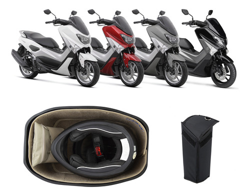 Forração Nmax 2017 Baú Forro Scooter Standard Bege + Guidão