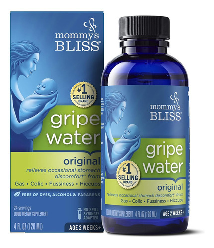 Mommy's Bliss Gripe Alivio De Gases Y Cólicos Para Bebés Sabor Sin Sabor