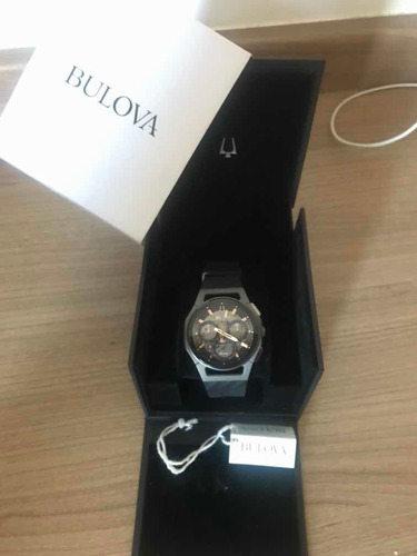 Bulova Curv - Titânio - Preto E Cinza - 98a162
